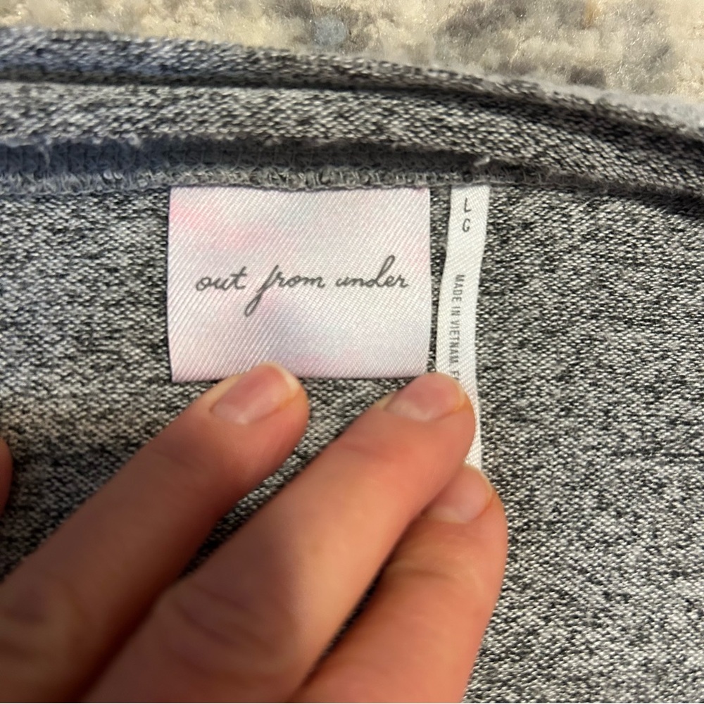 Urban Outfitters Out From Under Women’s Large L Gray Grey Cardigan Sweater - Picture 8 of 8